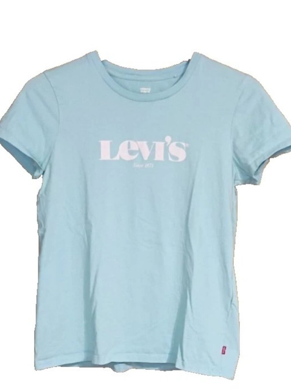 Women's Levi's Brand T Shirt Size M Light Blue